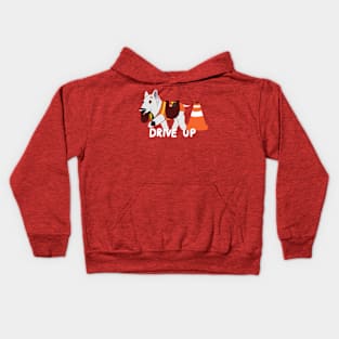 Cute Bullseye Dog Team Member Kids Hoodie